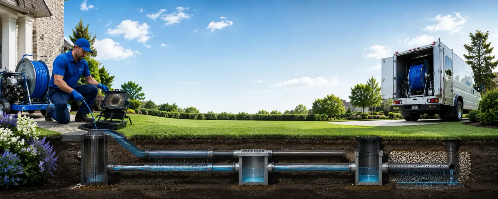 Outdoor drain cleaning information for Allenton, WI